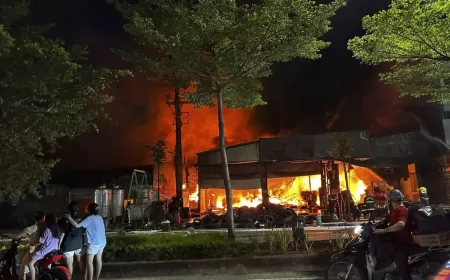 Cháy Xưởng Lốp Ô Tô: Nguy Cơ Tiềm Ẩn Và Bài Học An Toàn