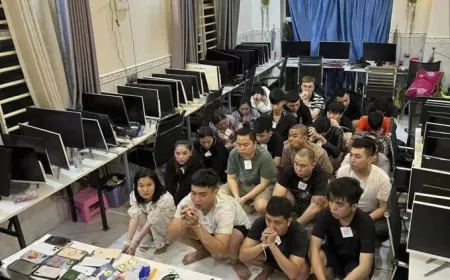 Campuchia triệt phá trung tâm lừa đảo công nghệ, bắt giữ 24 người nước ngoài